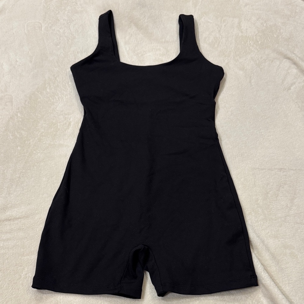 AUTOMET Women’s Black One Piece Spandex Romper Size XS